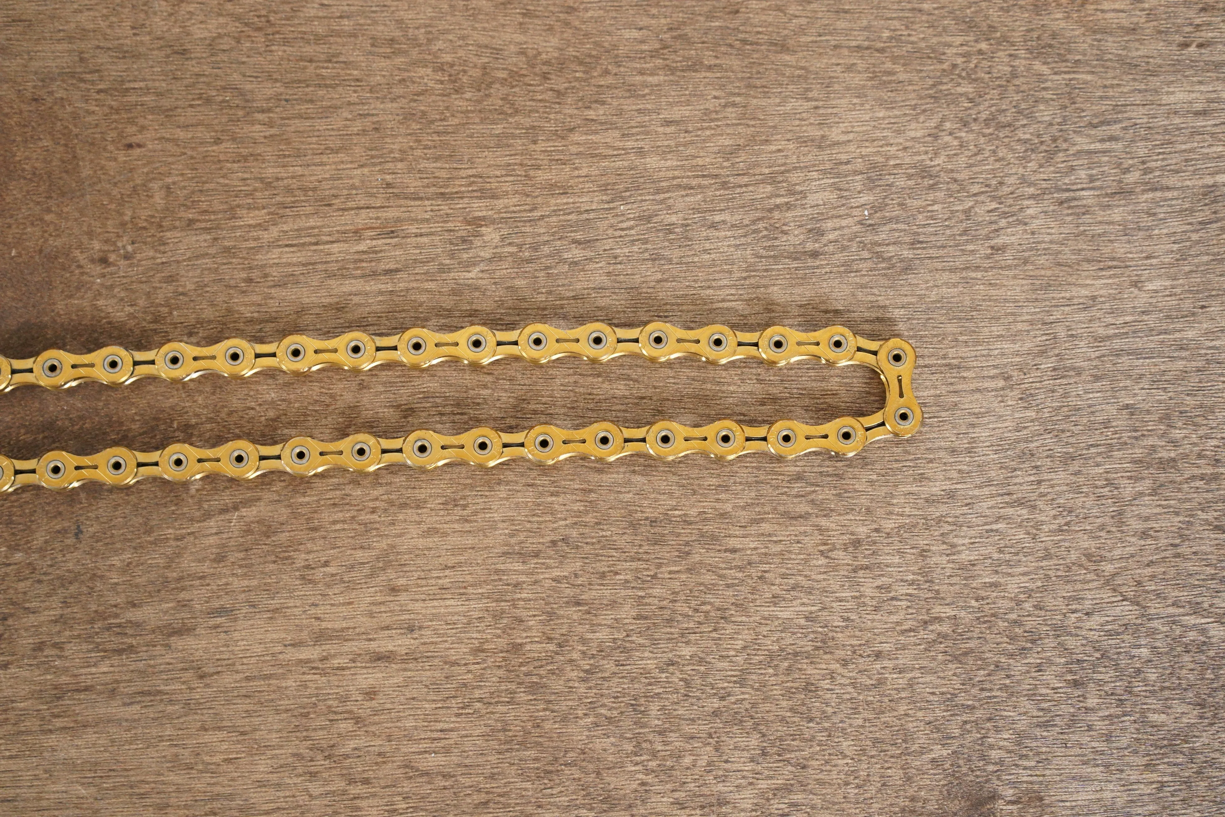 106L KMC X11SL Gold 11 Speed Road Chain 75% Life Remaining 106 Links