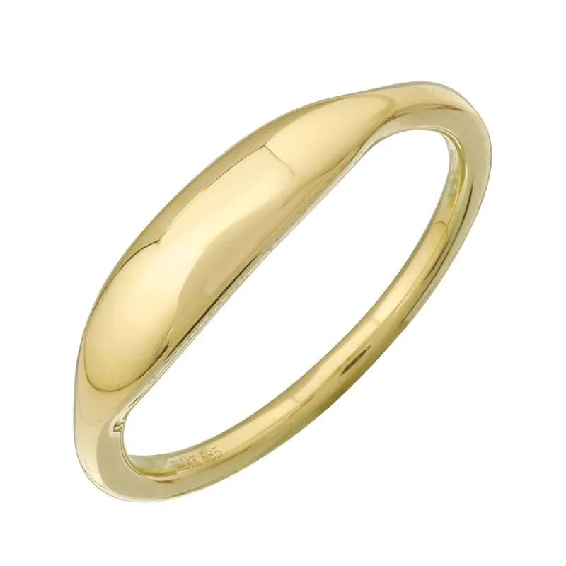 14k Gold Signet Ring