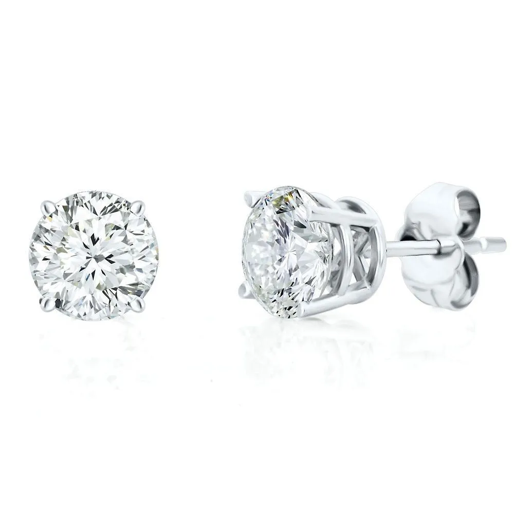 14K Lab Grown Diamond Stud Earrings - 1.25ctw