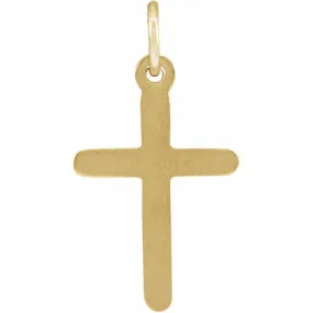 14K Yellow 13x9 mm Cross Pendant