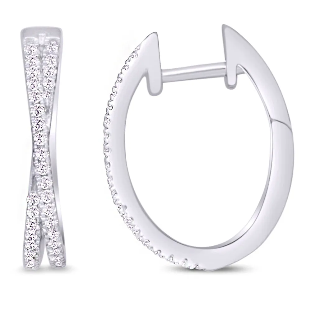 14KW 62D0.25CT Diamond Earrings (118HP116830W14)