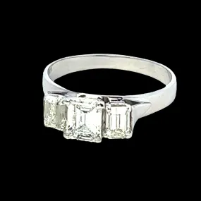 18ct White Gold 3 stone Diamond Ring