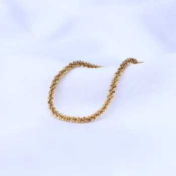 18K Gold-Filled Glitter Rope Bracelet