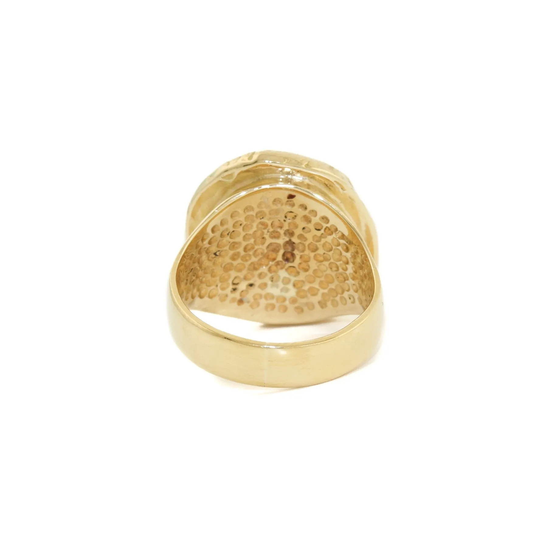 18k Vintage Coin Signet Ring