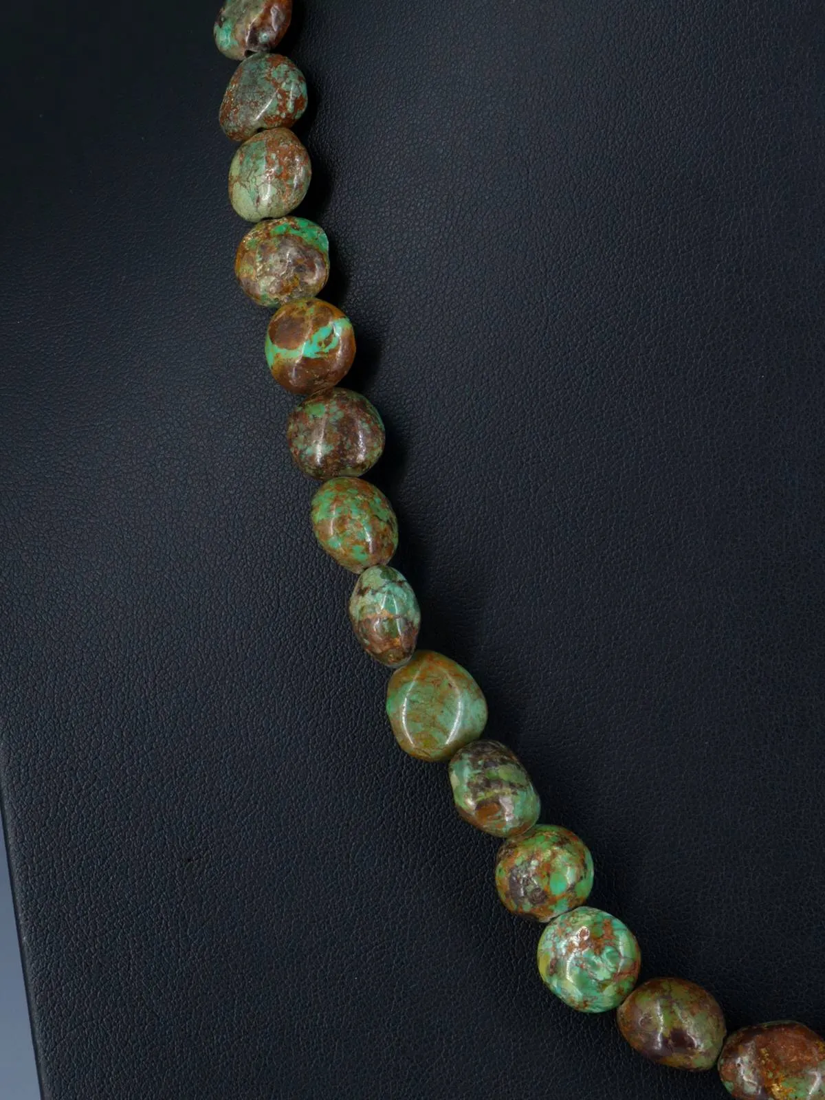 21" Native American Jewelry Single Strand Turquoise Necklace