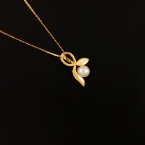22K YG Fancy Pearl Pendant-1pc