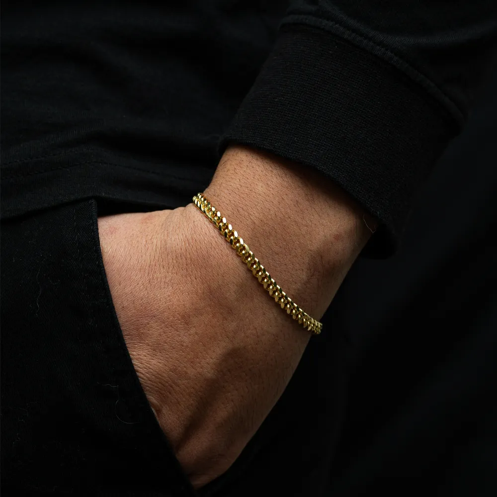 23K Gold Miami Cuban Bracelet (5MM)