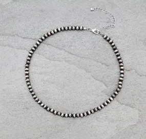 6mm Navajo Style Pearl Necklace