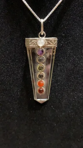 7 Chakras Quartz Pendant
