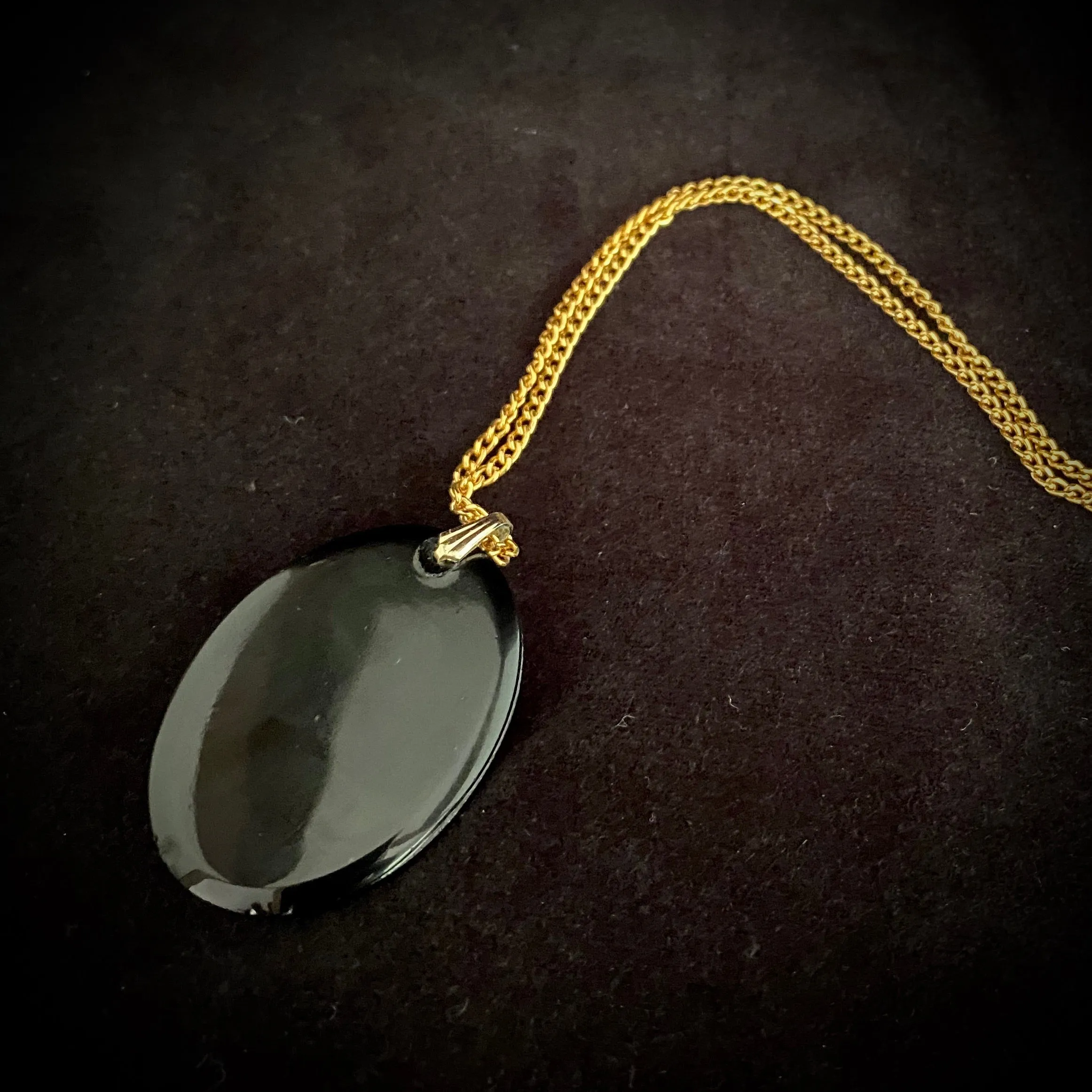 70s/80s Palm Tree Pendant Necklace