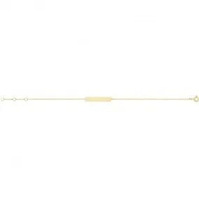 9ct Yellow Gold ID Chain Bracelet BR656