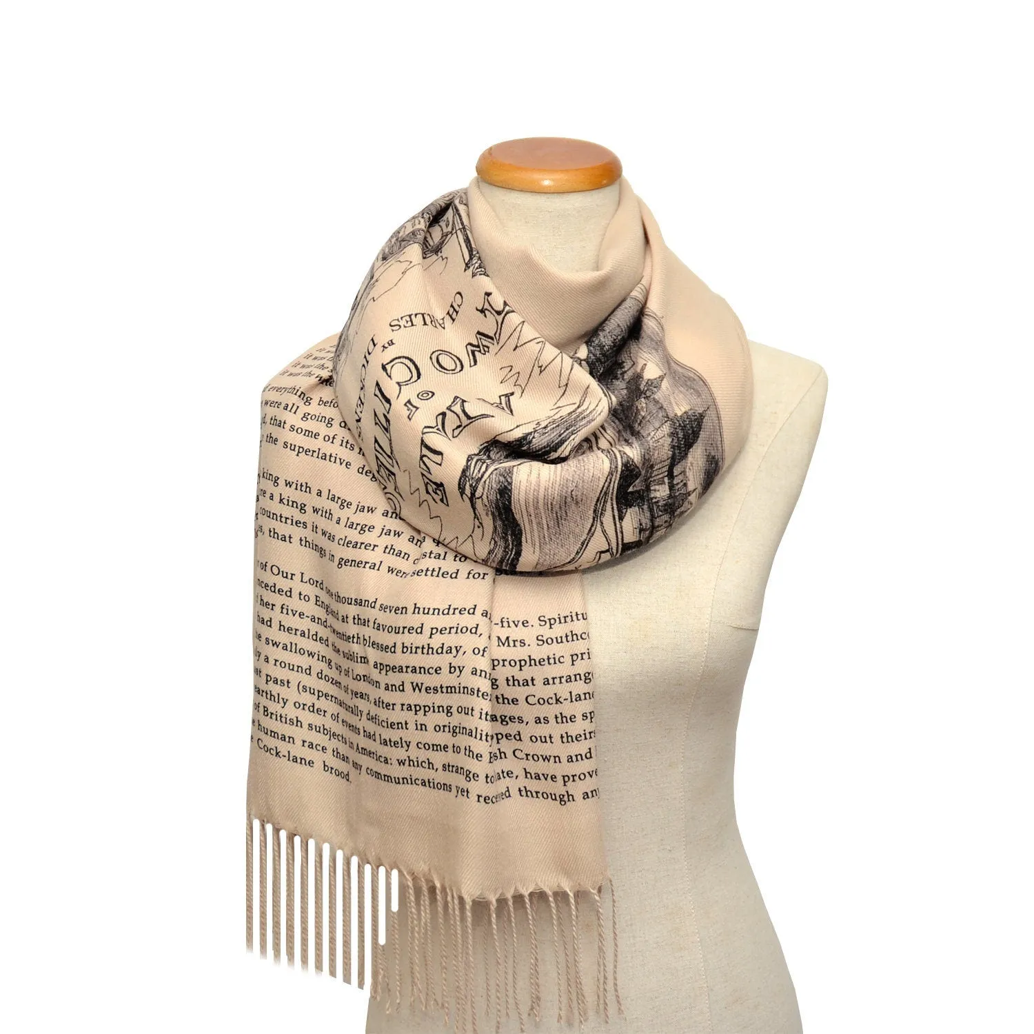 A Tale of Two Cities by Charles Dickens Shawl Scarf Wrap
