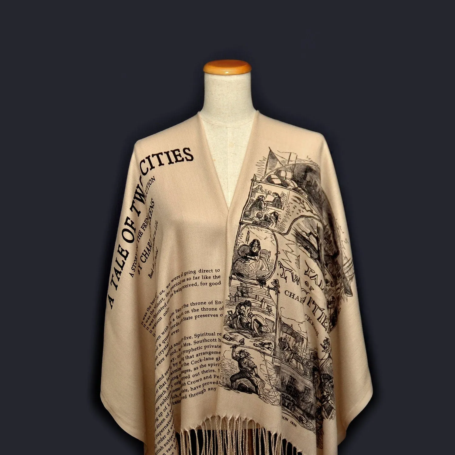 A Tale of Two Cities by Charles Dickens Shawl Scarf Wrap