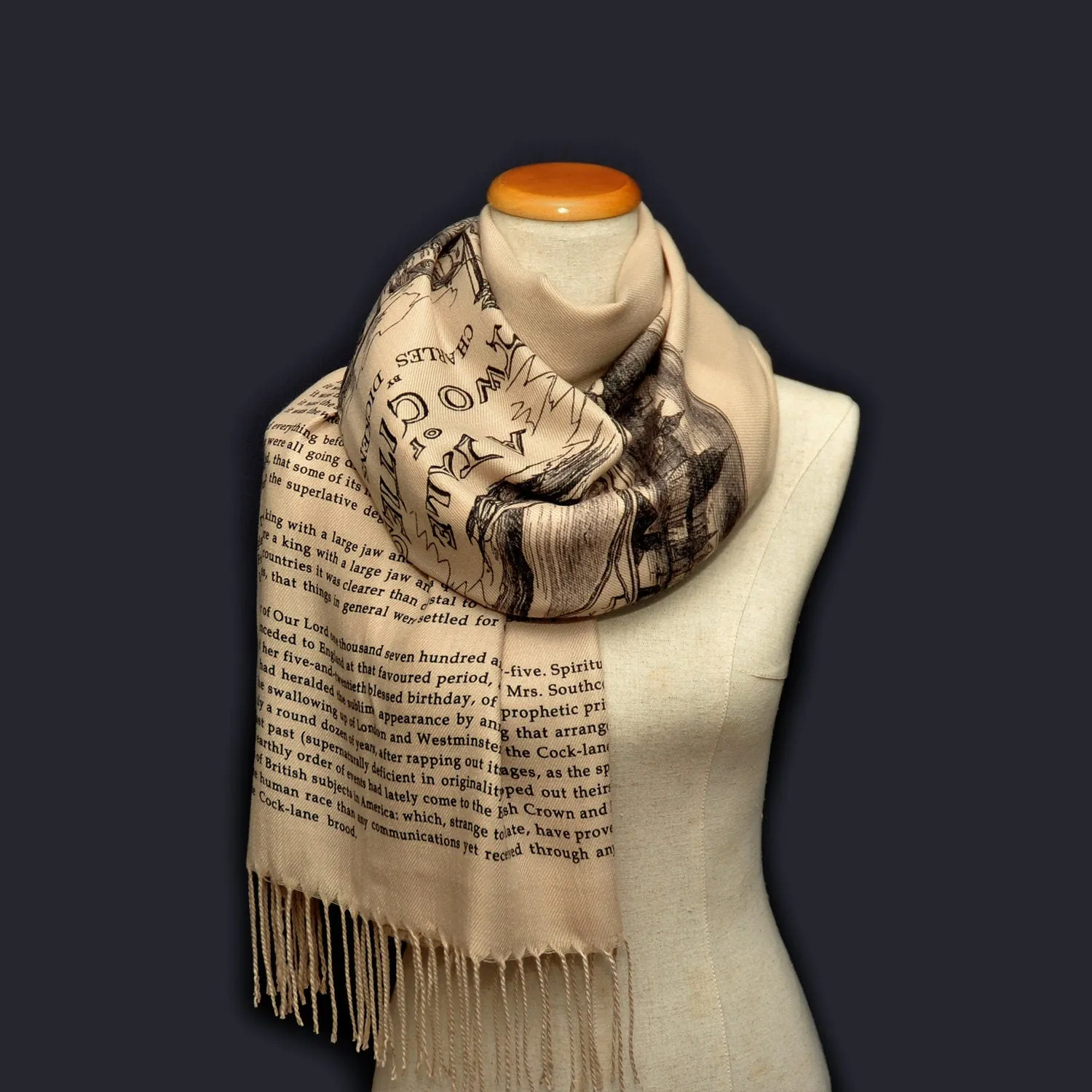 A Tale of Two Cities by Charles Dickens Shawl Scarf Wrap