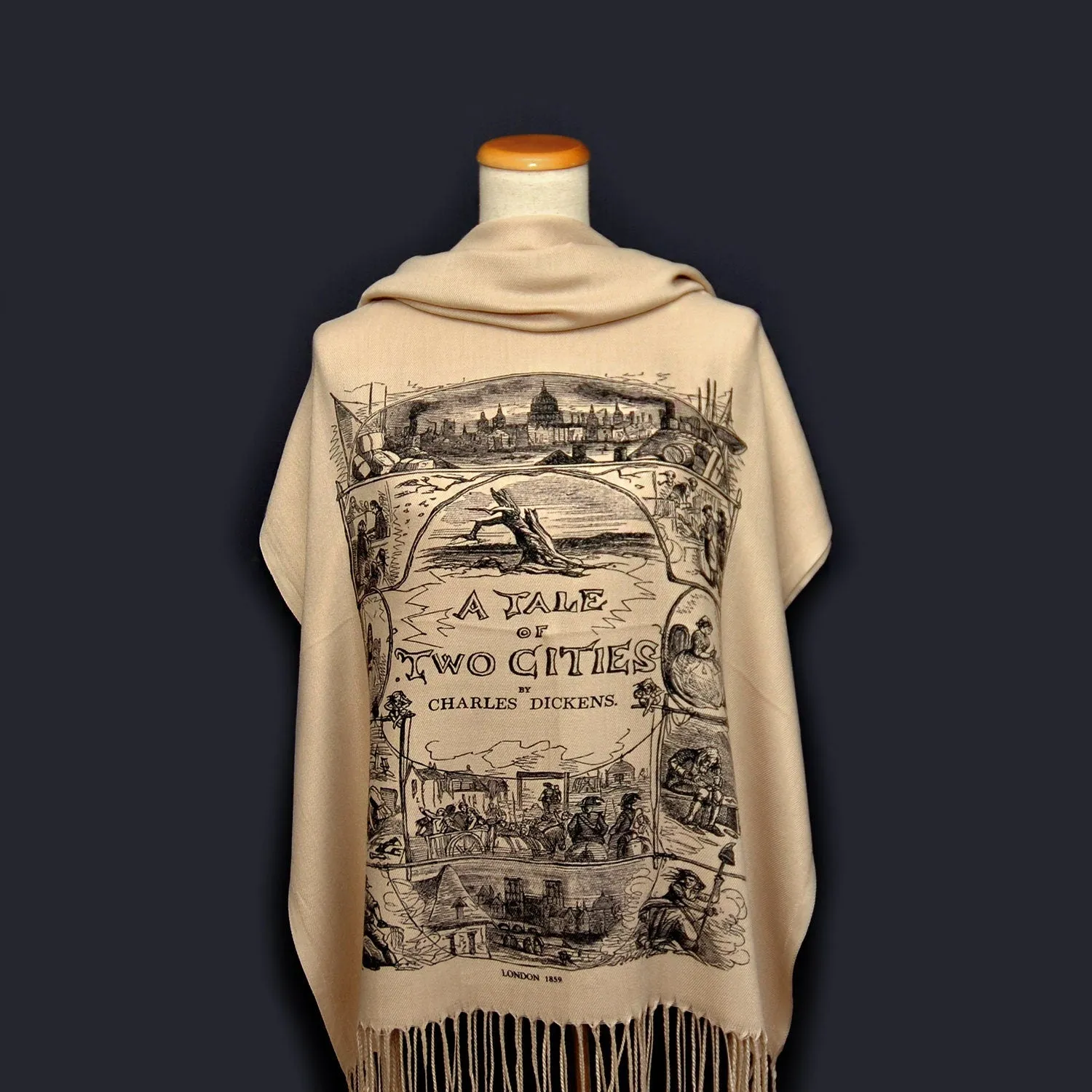 A Tale of Two Cities by Charles Dickens Shawl Scarf Wrap