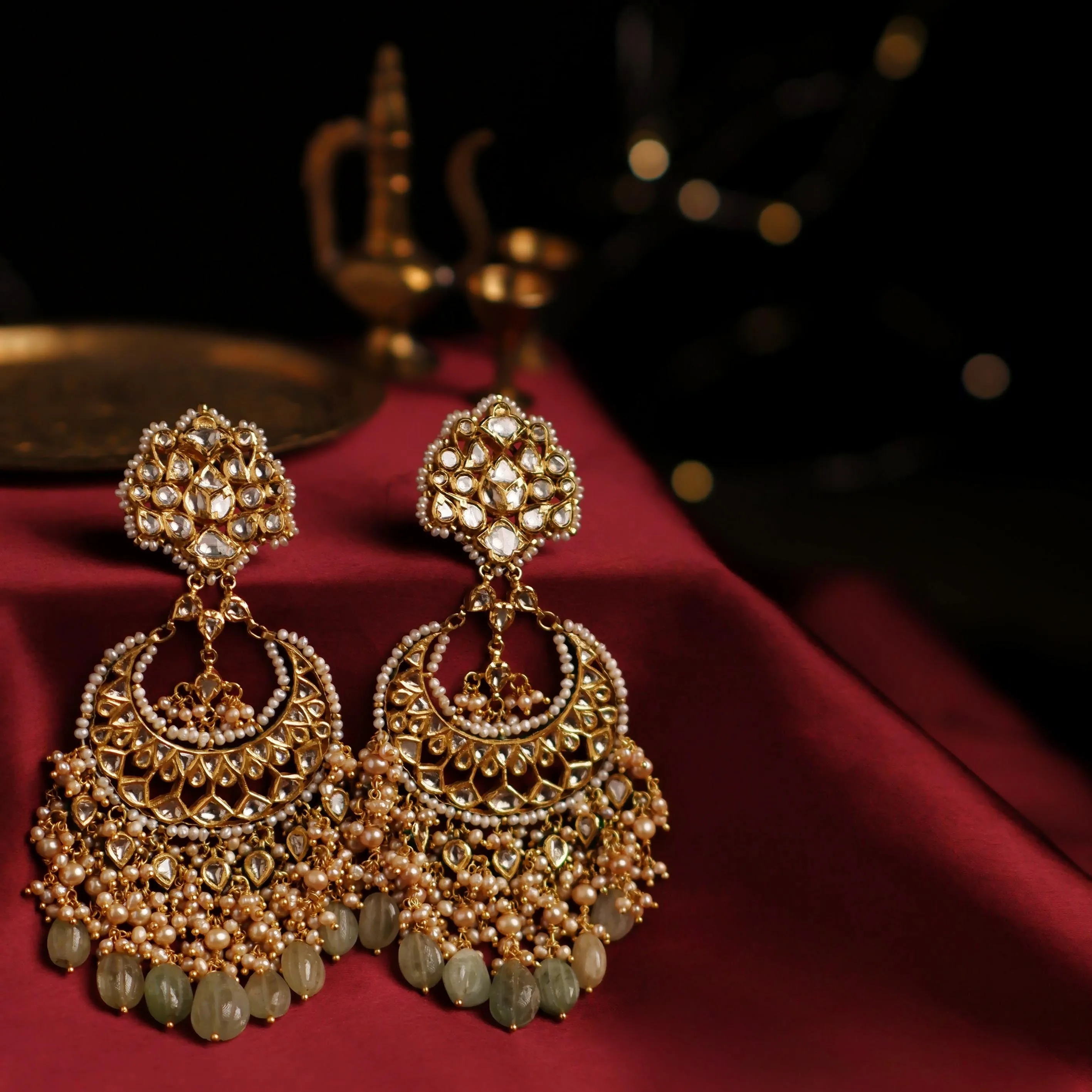 Aayat Polki Long Earrings