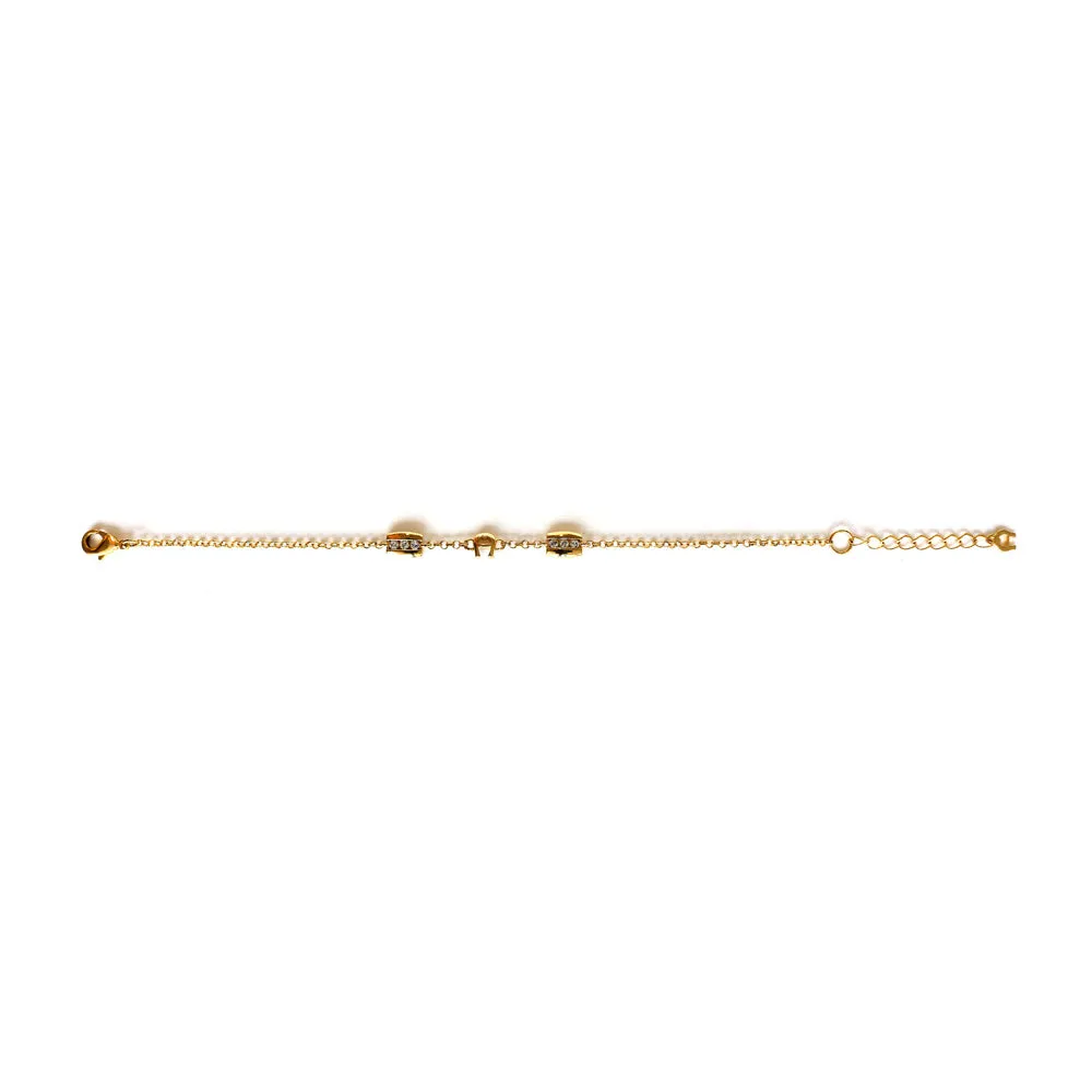 Aigner A Logo Gold Plated Bracelet