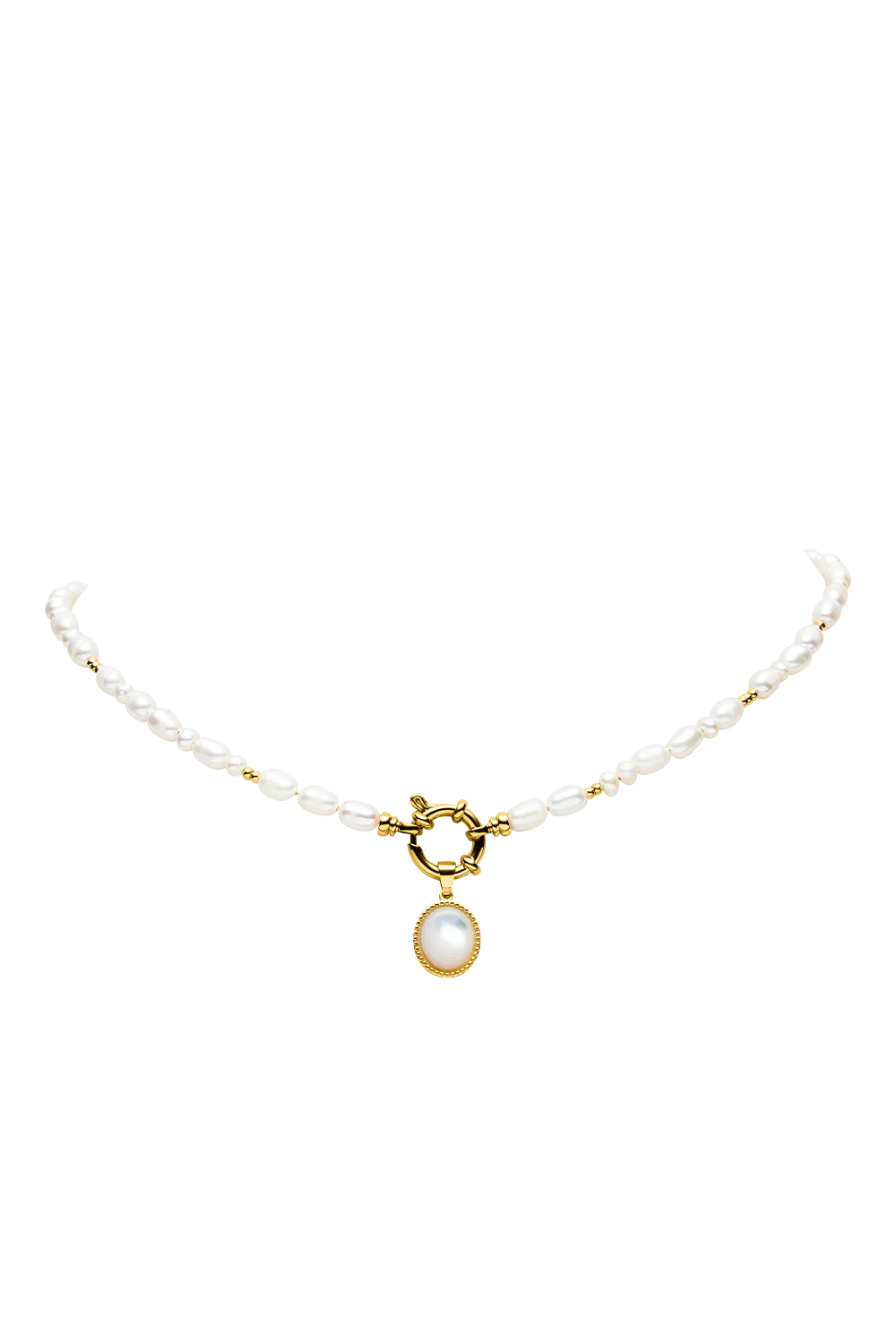 Amalfi Pearl Set Gold