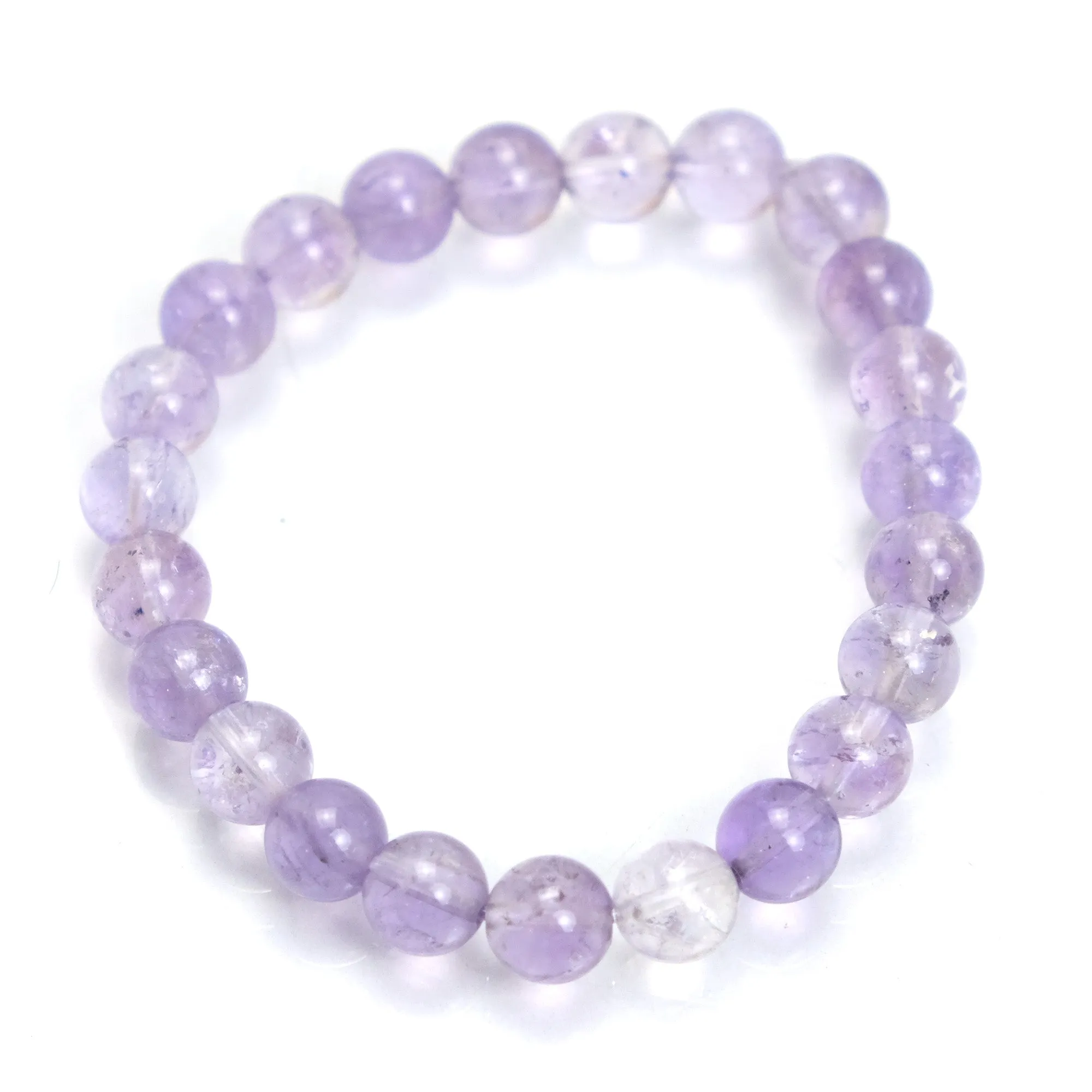 Amethyst Stretch Bracelet on Elastic Cord