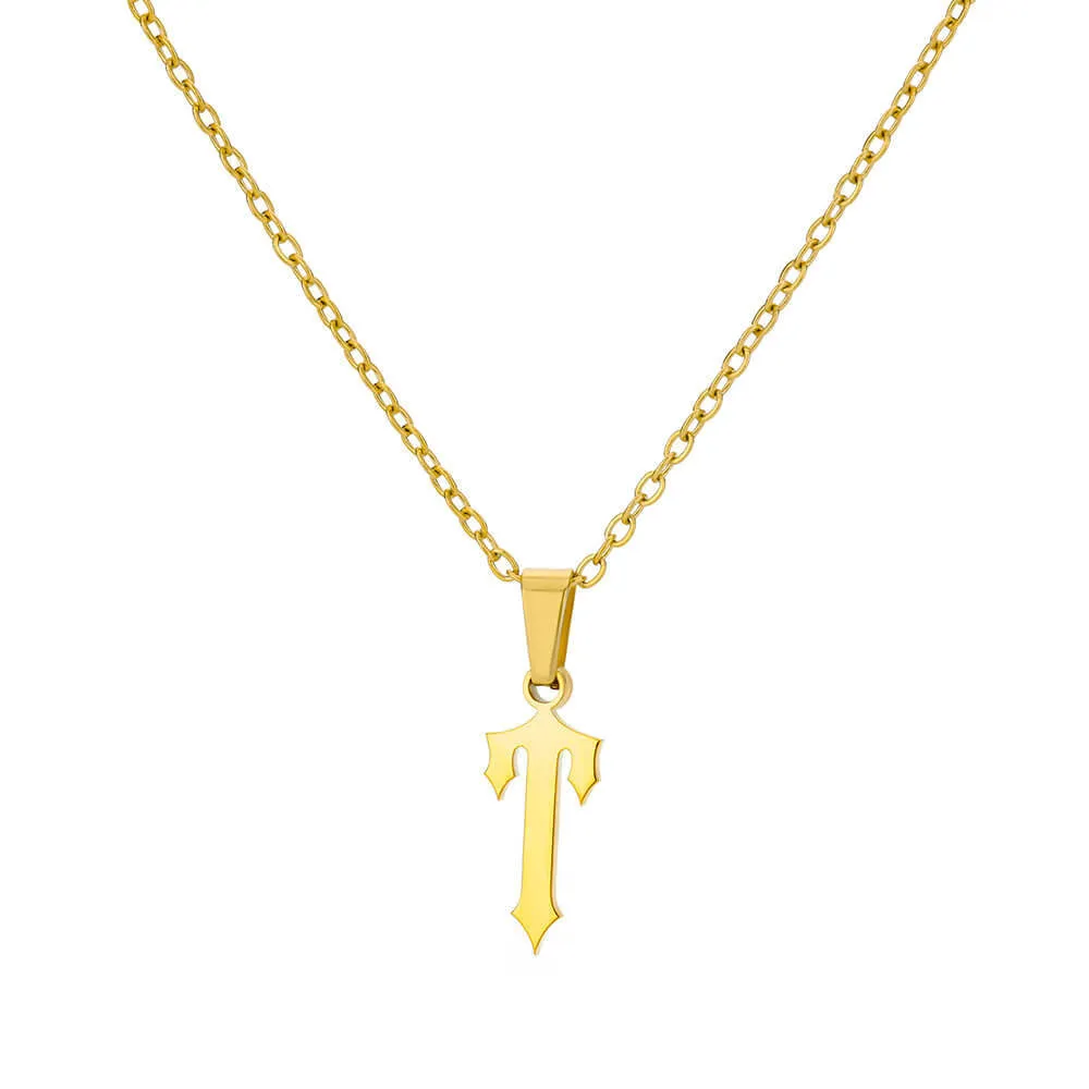 Ancient English Letter Pendant Necklace