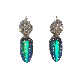 Animal Scarab Wings Earrings