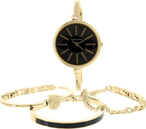 Anne Klein Women's Bangle Watch and Bracelet Set, AK/1470