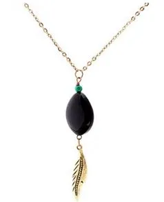 Black and Gold Victory Necklace