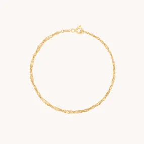 Bold Astrid Chain Bracelet in Solid Gold
