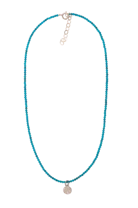 Brown Eyed Girl Dainty Turquoise Charm Necklace