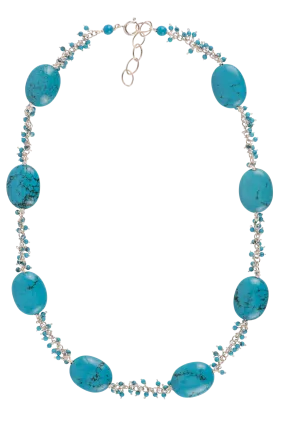 Brown Eyed Girls Turquoise Pebble Necklace