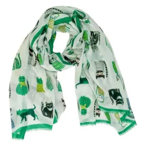 Cappy Cat Light Green Scarf