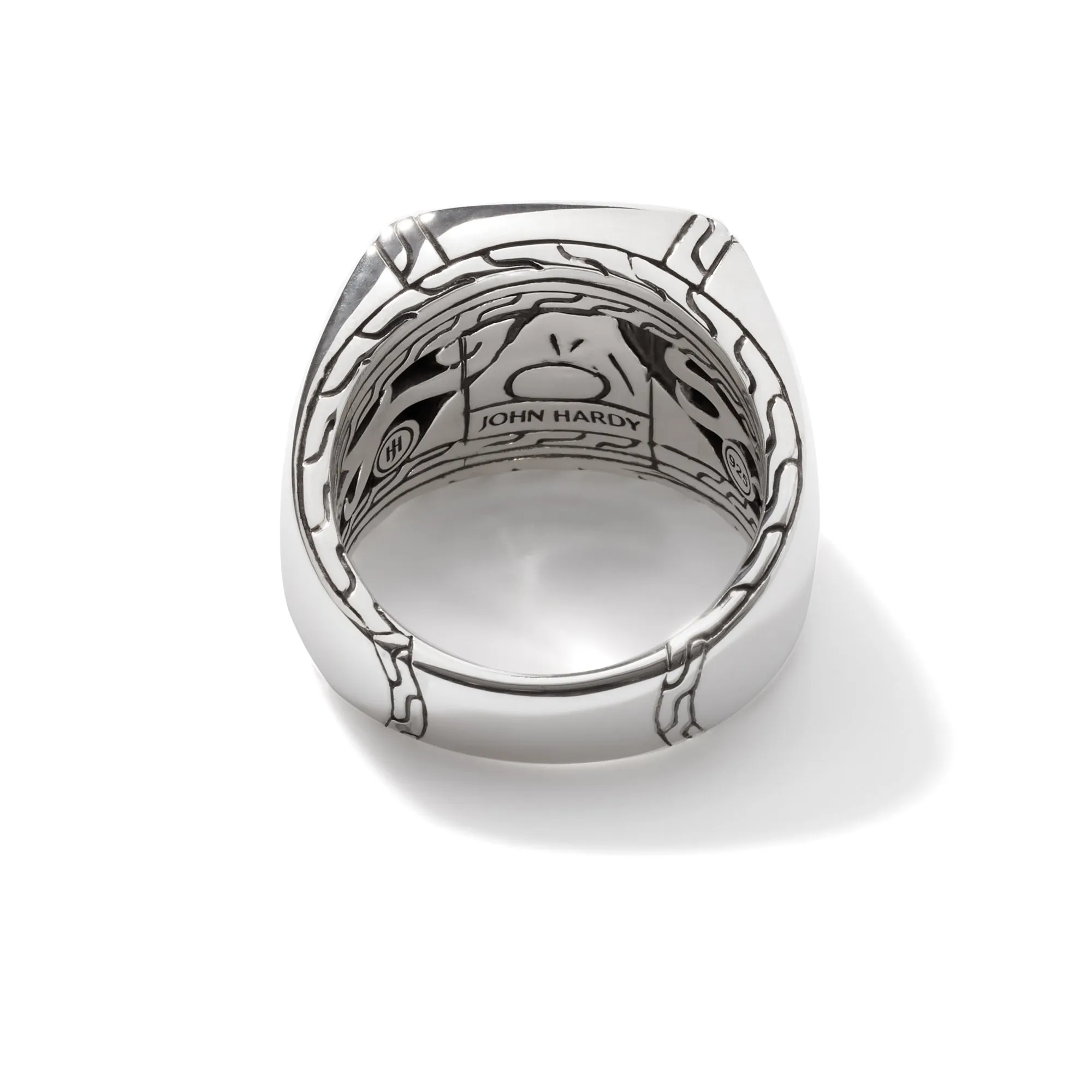 Carved Chain Signet Ring