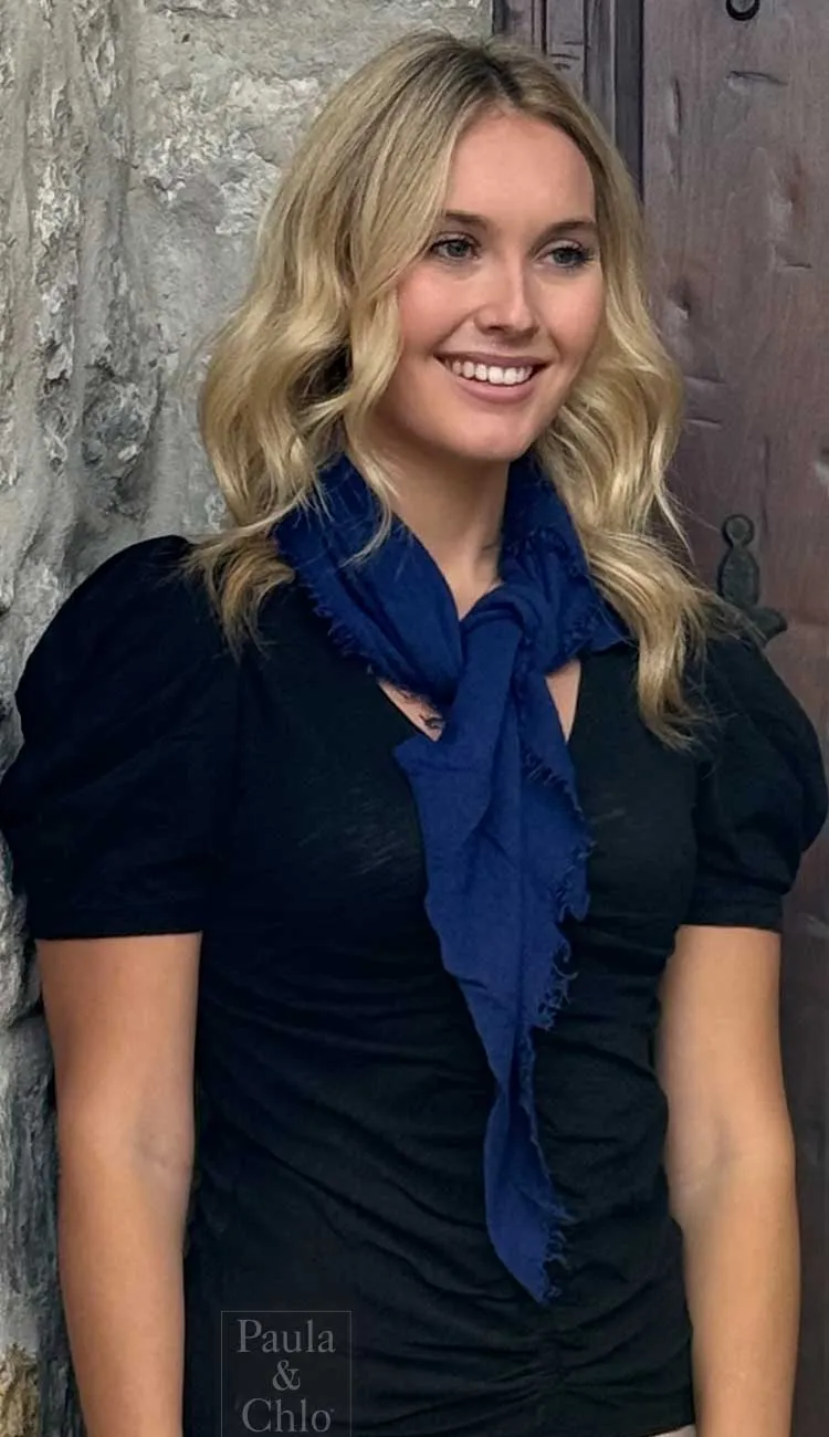 Cashmere Mini Love Scarf Cashmere - Blueberry