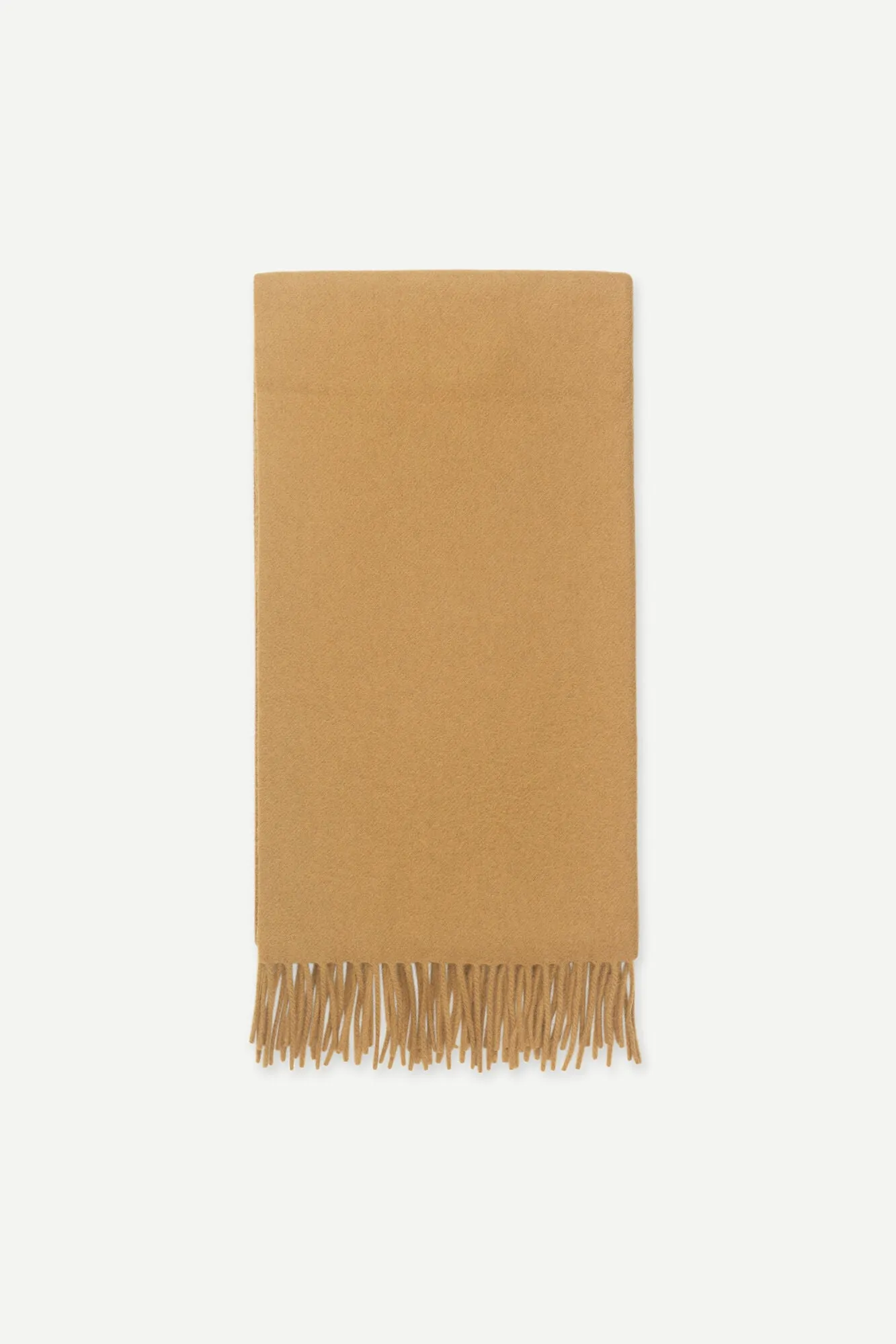 CASHMERE WOOL MAXI SCARF IN BEIGE