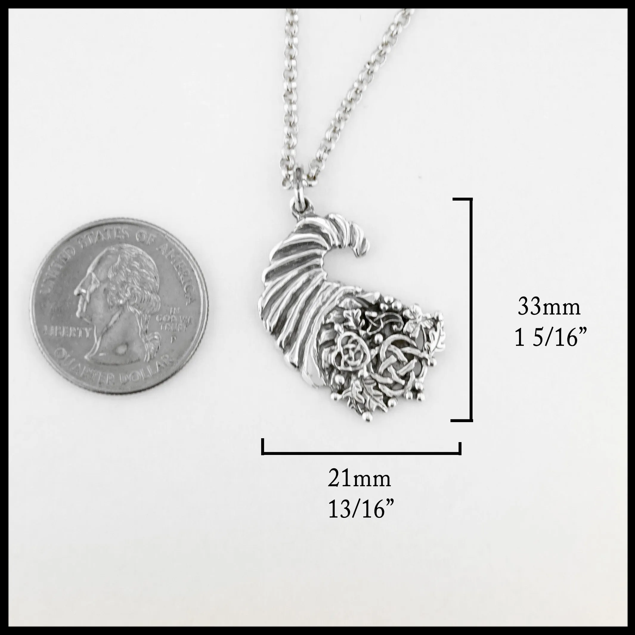 Celtic Cornucopia Pendant