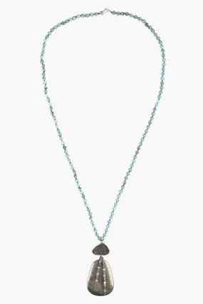 Chan Luu Turquoise Mix Stone Pendant Necklace