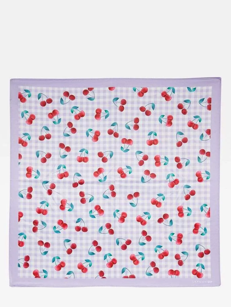Cherry Gingham Scarf