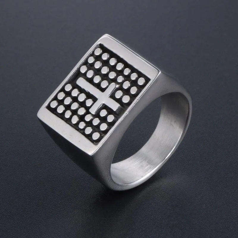 Christian Ring <br> Solid Signet Ring