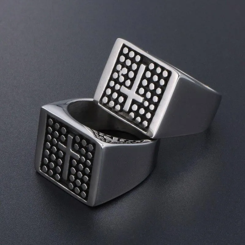 Christian Ring <br> Solid Signet Ring