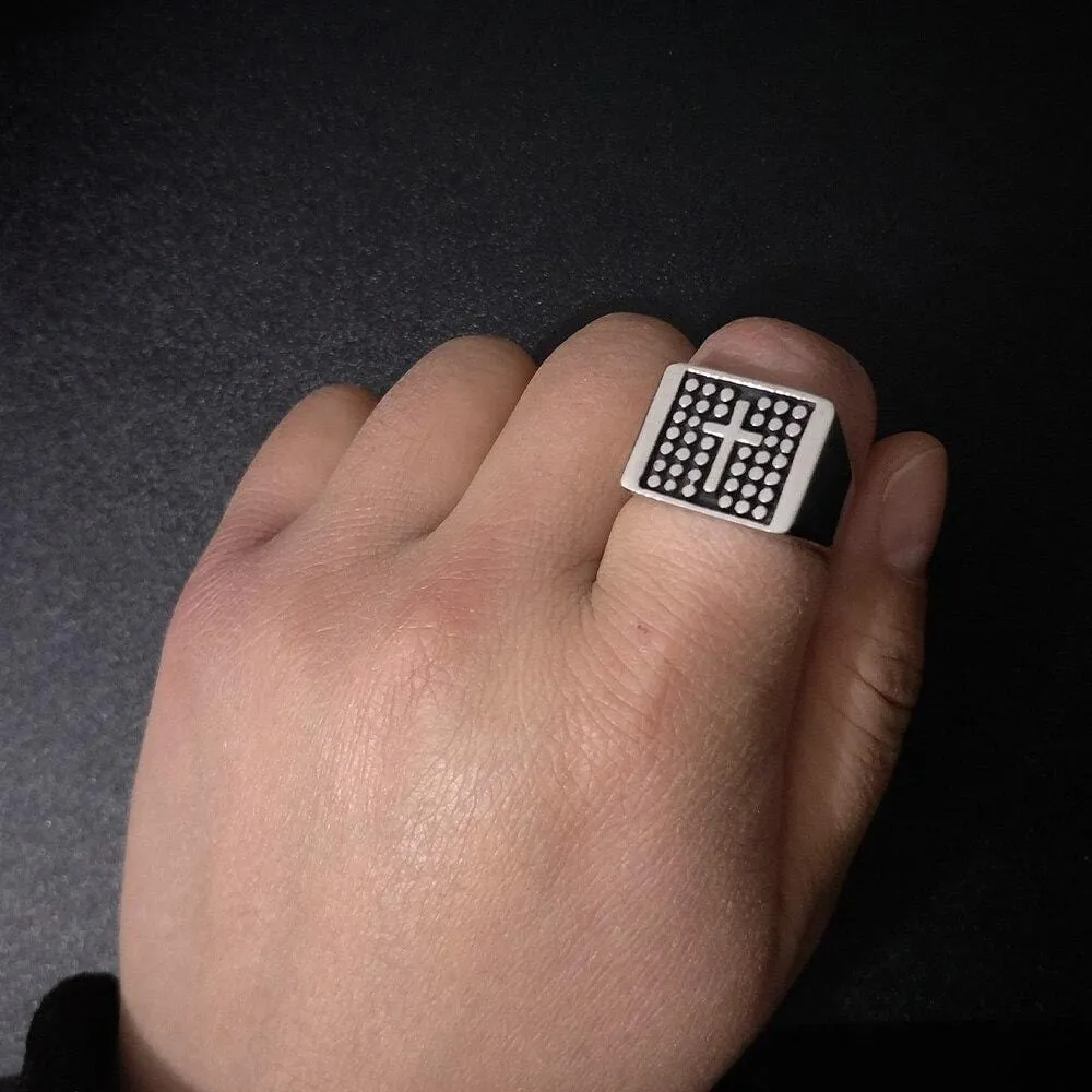 Christian Ring <br> Solid Signet Ring