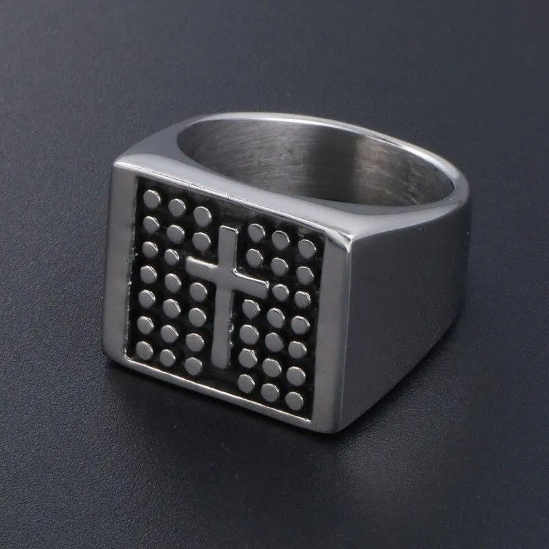 Christian Ring <br> Solid Signet Ring
