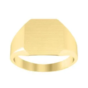 Chunky Gold Signet Ring For Women - 12mm x 12mm