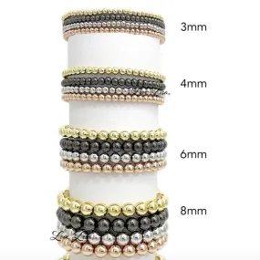 Classic beaded stretch bracelets