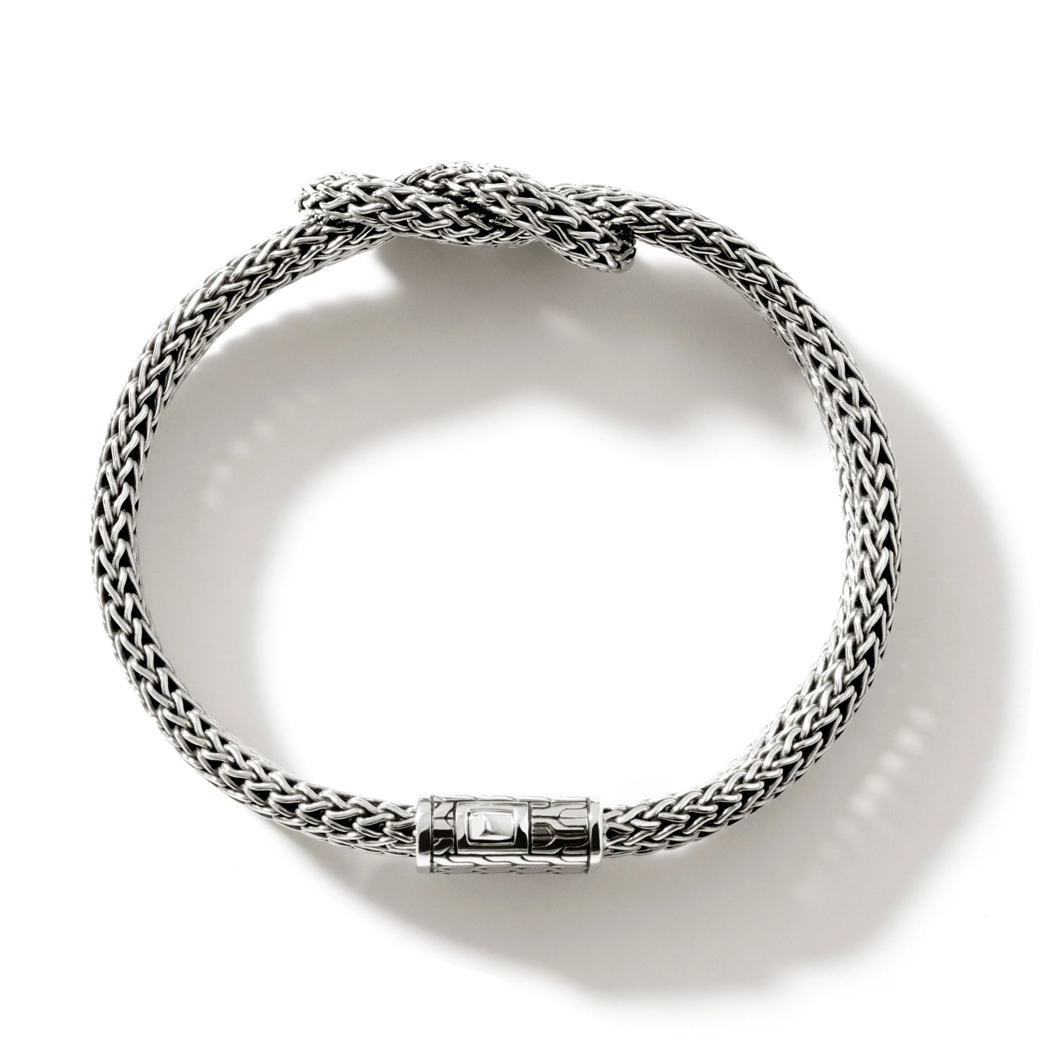 Classic Chain Silver Manah Double Row Bracelet