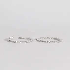 Classic Diamond Hoops