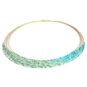 Cliascala Blue Turquoise Necklace - 85371256