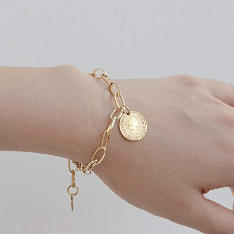 Coin Charm Bracelet