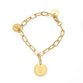 Coin Charm Bracelet