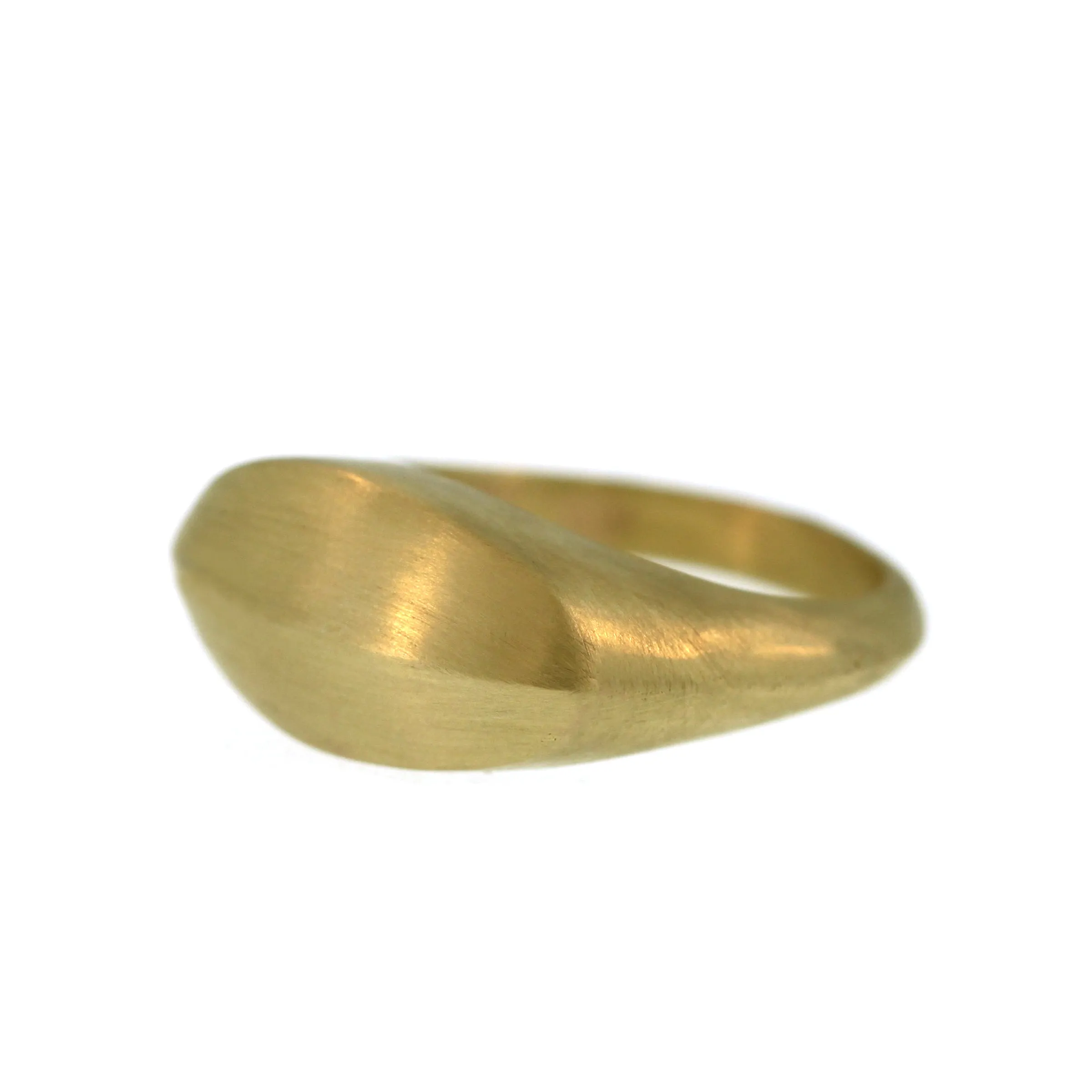 Convex Oval Signet Ring