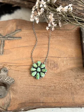 Crater Lake Navajo Handcrafted Sterling Necklace
